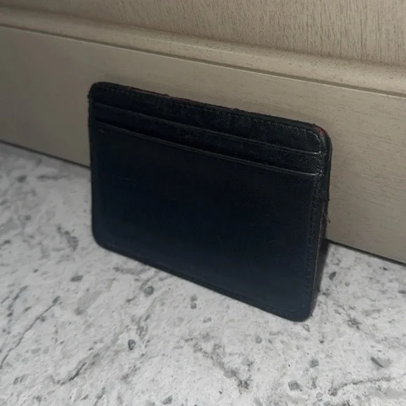 CHANEL Black Quilted Cambon Ligne Card Holder Case Black Slim Wallet  AUTHENTIC - Picture 5 of 12